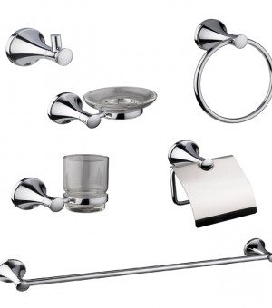 طقم اكسسوار 6 قطع كروم صيني # DF-7106 طقم اكسسوار 6 قطع كروم صيني # DF-7106